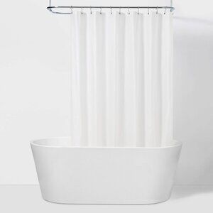 Shower Tub Liner Frosted Clear 71” x 71” PEVA Medium Weight Made by Design™